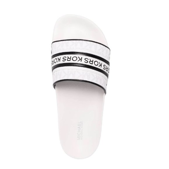 Michael Michael Kors Gilmore Logo-Print Slides - Picture 4 of 6